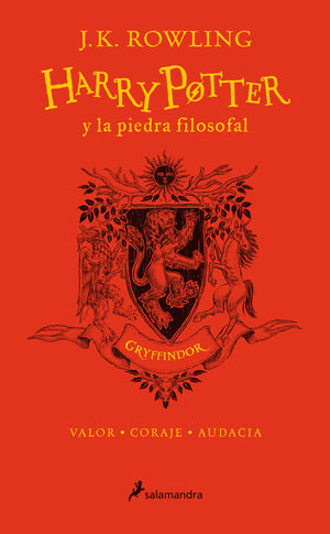 978849838887 HARRY POTTER 1: LA PIEDRA FILOSOFAL (GRYFFINDOR) 20 AÑOS DE MAGIA VALOR · CORAJE · AUDACIA ROWLING, J.K.