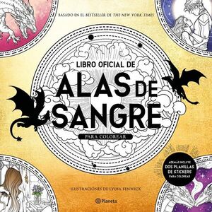 978607393760 LIBRO OFICIAL DE ALAS DE SANGRE PARA COLOREAR LYDIA FENWICK